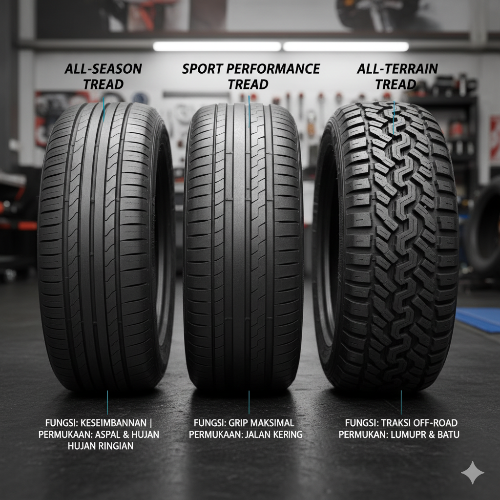 Mengenal Jenis-Jenis Ban dan Fungsinya.